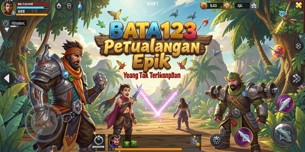 Tampilan menarik dari gameplay BATA123 dengan petualangan yang seru.