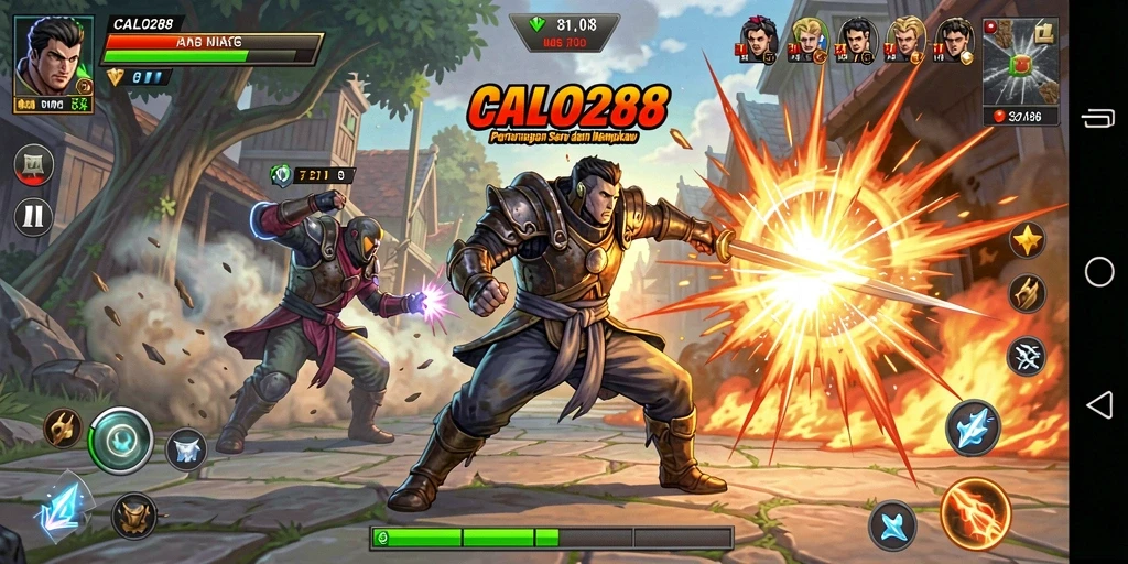 Tampilan gameplay seru di CALO288 dengan aksi pertarungan mendebarkan.