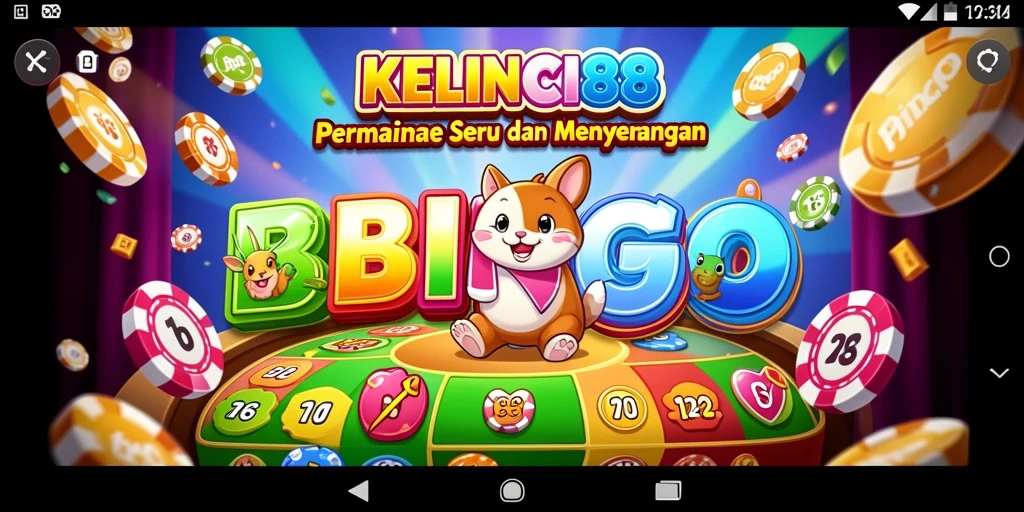 Tampilan gameplay seru KELINCI88 dengan suasana Bingo.