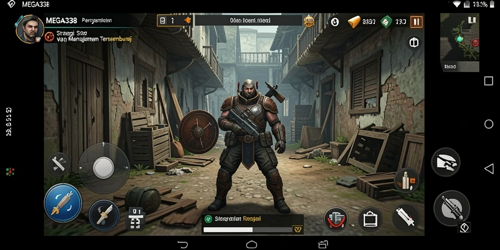 Tampilan gameplay strategis dan mendebarkan dari MEGA338.