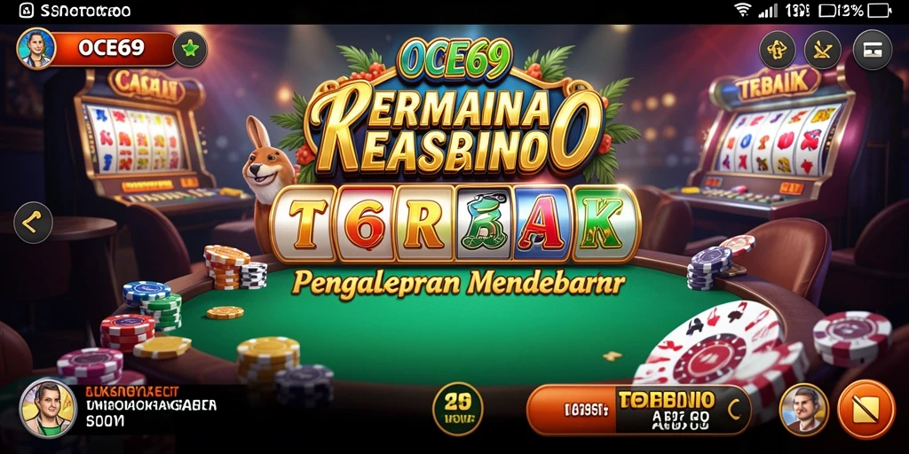 Screenshot gameplay OCE69 menampilkan aksi mendebarkan permainan kasino.