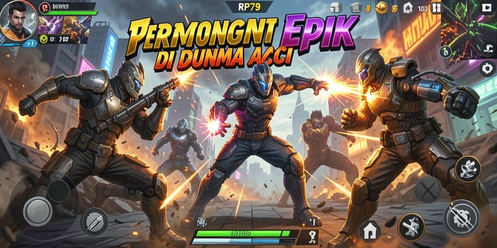 Screenshot RP79 menampilkan pertarungan seru dengan grafis yang menawan.