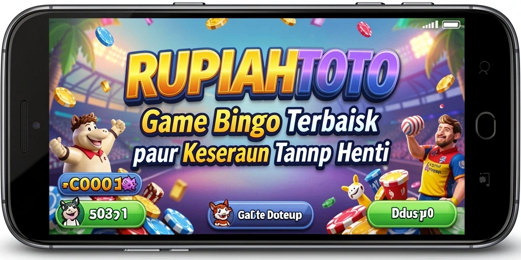 Screenshot RUPIAHTOTO menampilkan keseruan gameplay Bingo dinamis.