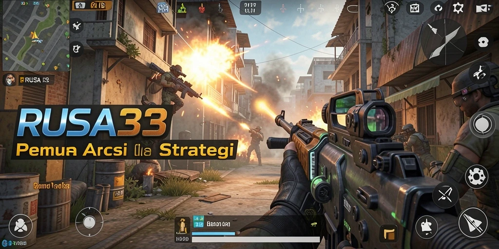 Gambaran gameplay menegangkan dari RUSA33 dengan aksi FPS.