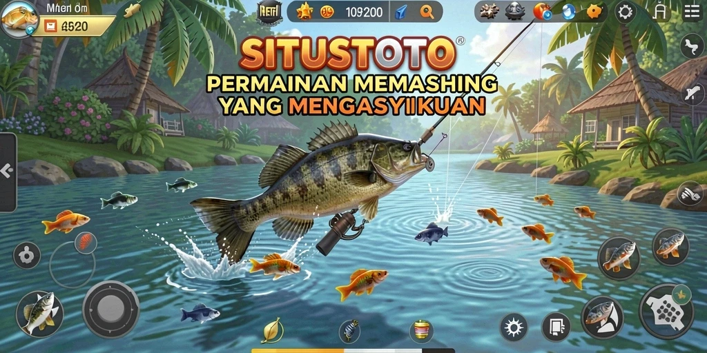 Tampilan gameplay memancing yang menarik di SITUSTOTO.
