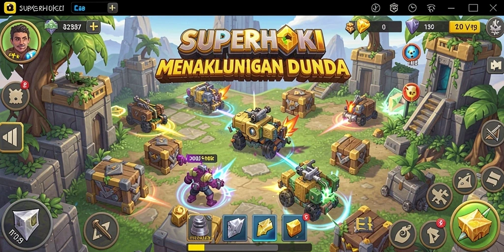 Menampilkan aksi pertahanan yang menarik dalam SUPERHOKI.