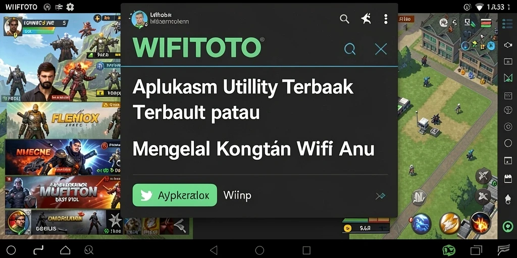 Tampilan screenshot WIFITOTO menampilkan pengaturan koneksi wifi yang efisien.