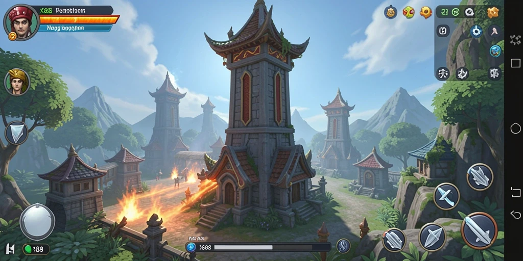 Gameplay seru X88 menunjukkan strategi pertahanan menara yang menarik.
