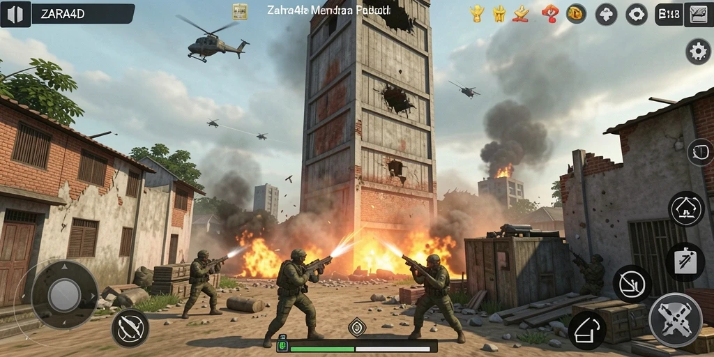 Tampilan gameplay ZARA4D yang seru dan menarik dari game Tower Defense.