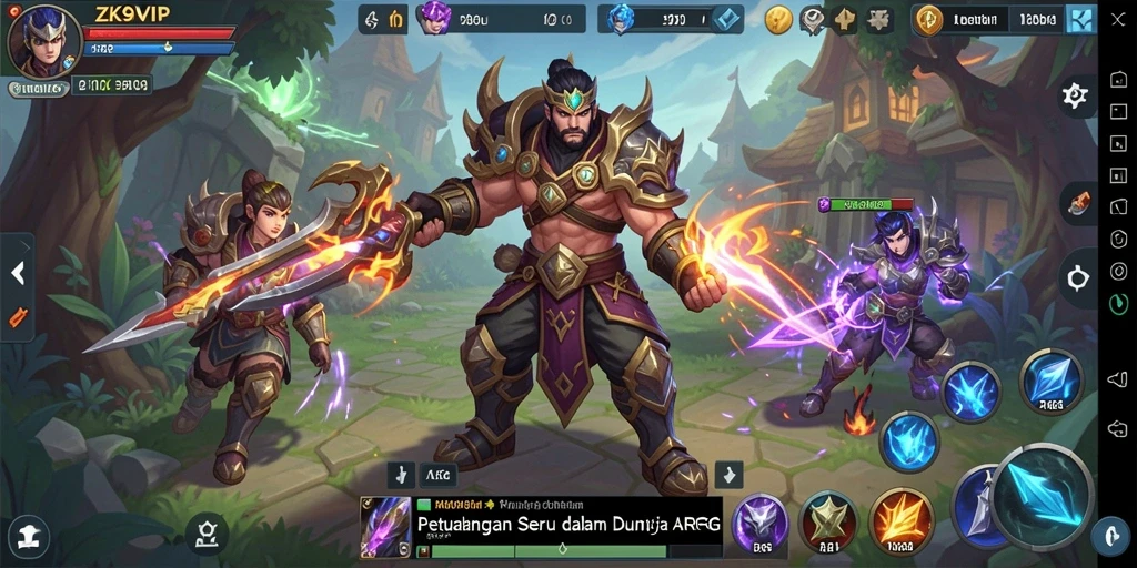 Tampilan gameplay seru dan mendebarkan dari ZK9VIP dalam pertempuran epik.